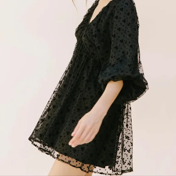black slit lace up dress Black Unique Beaded Satin Dress With Lace-Up Back And Leg Slit